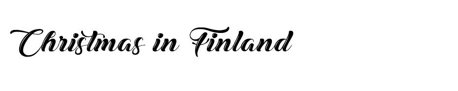 Christmas in Finland font